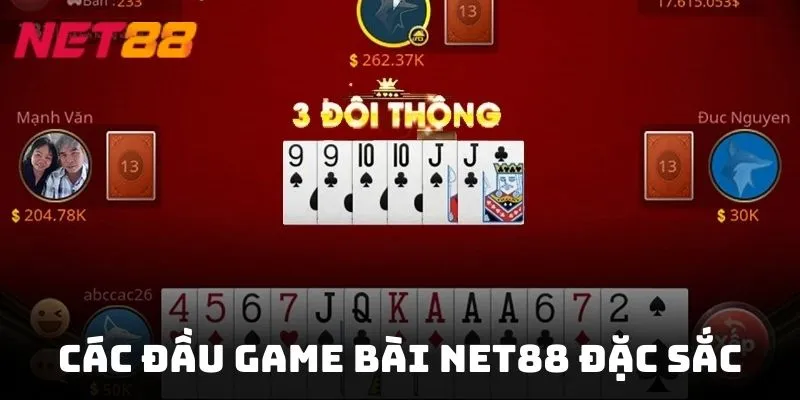 Các đầu game bài NET88 đặc sắc dành cho mọi thành viên tham gia